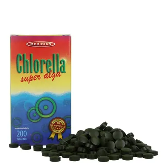 Chlorella Algi Prasowane  200 Tabletek MERIDIAN